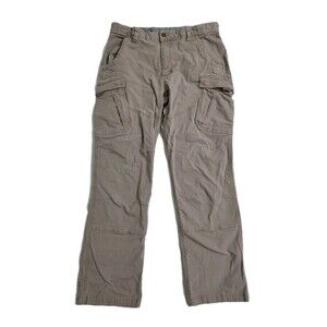 Guide Gear Men's 38x34 Cargo Pants Khaki Work Utility Outdoors Canvas Stretch